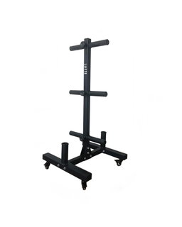 Weight Plate Rack with Attachable Wheels