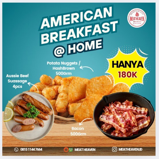 Paket Hemat American Breakfast With Hasbrown