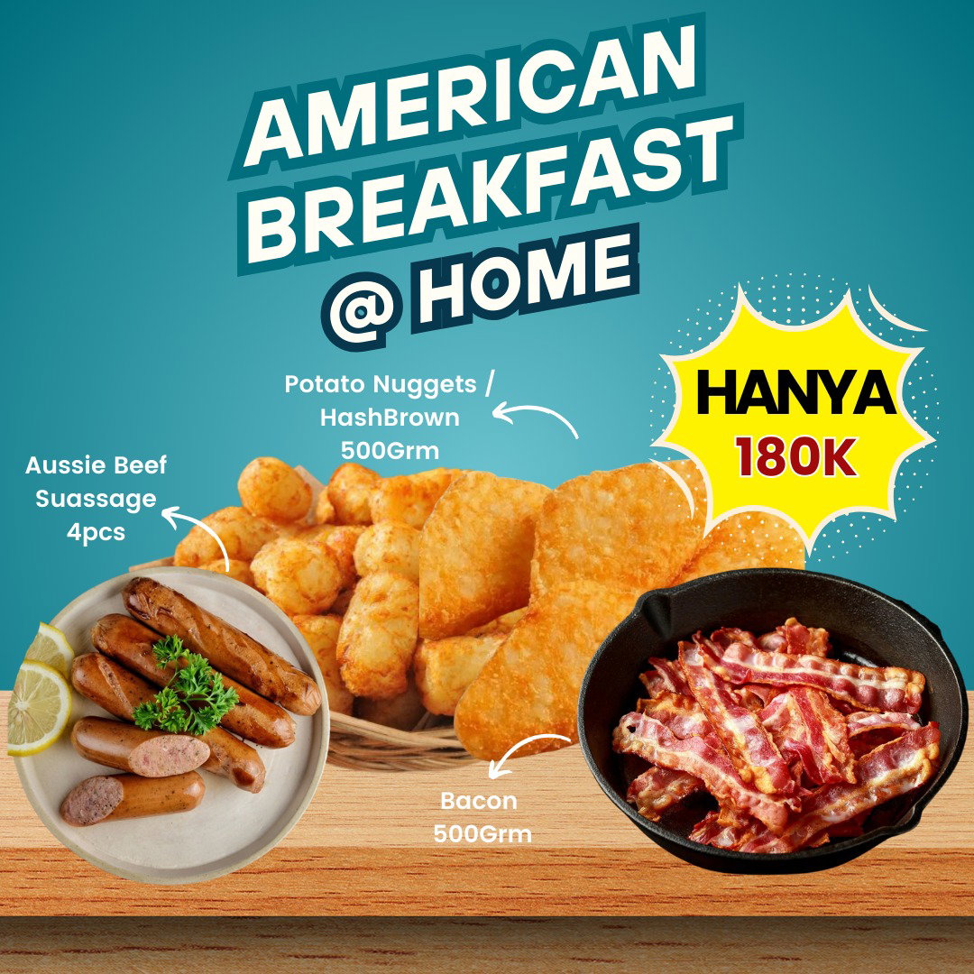 PAKET HEMAT American Breakfast(Beef Sausage+Bacon500gr+McCain500gr)_0