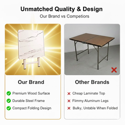 SQUARE FOLDING TABLE