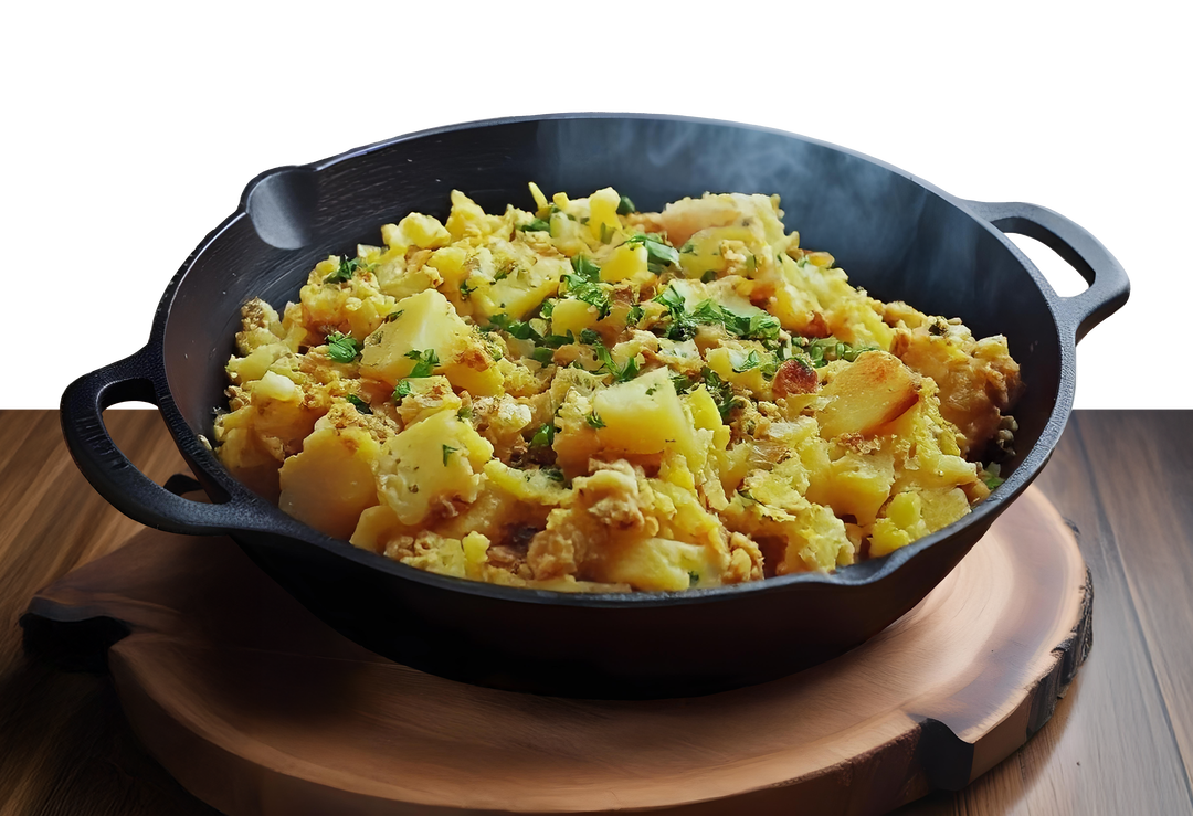 Egg and Potato Skillet قلاية بيض بالبطاطا