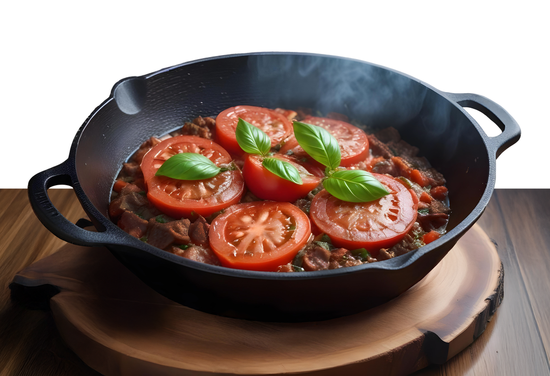 Tomato and Meat Frying Pan قلاية لحمه بالطماطم
