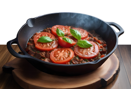 Tomato and Meat Frying Pan قلاية لحمه بالطماطم