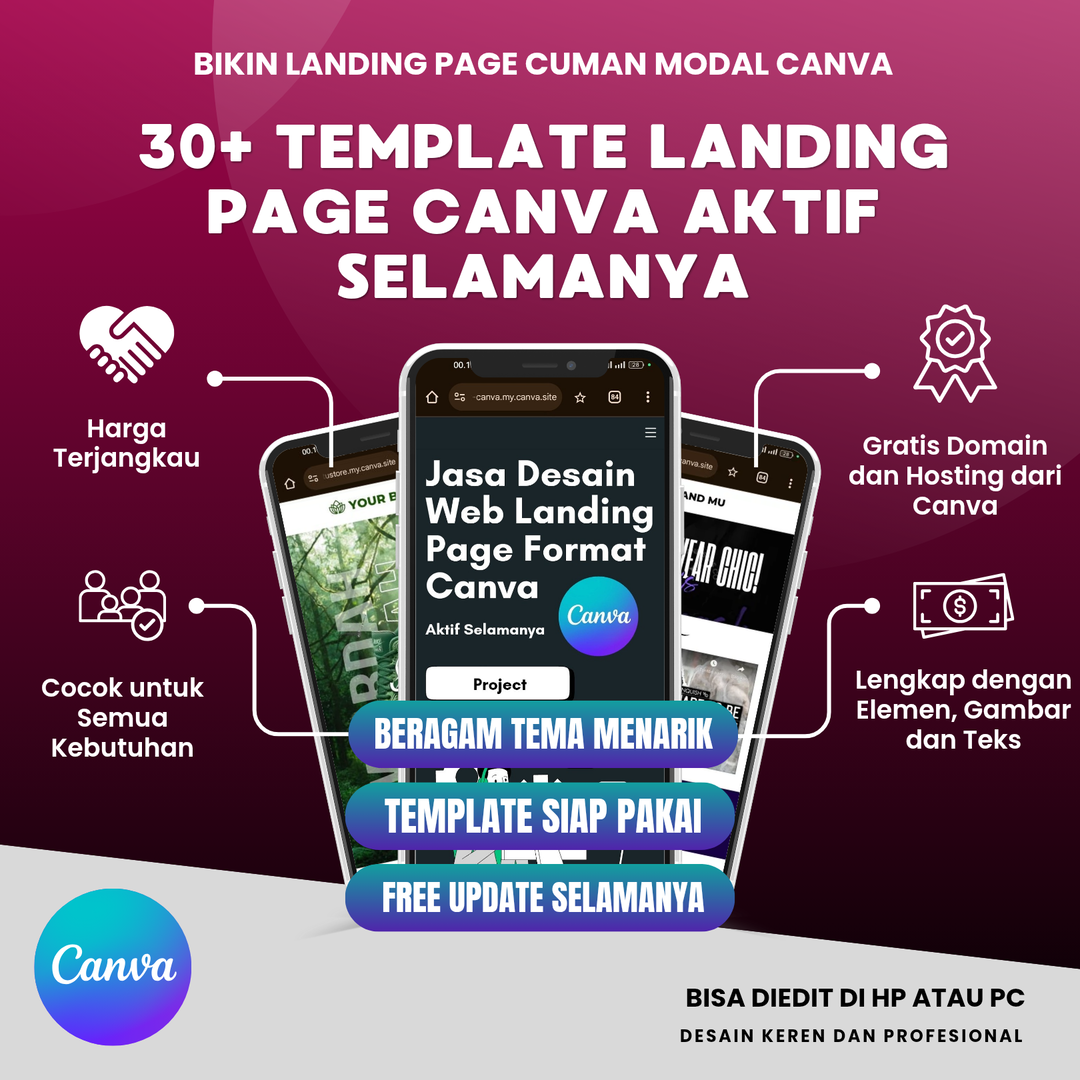 30+ Template Landing Page Format Canva