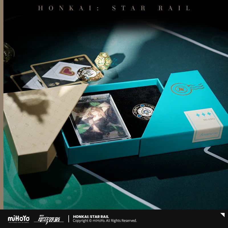 Honkai Star Rail Aventurine Hedge a Bet Collectible Card and Chip Set_0
