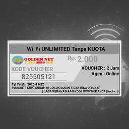 Voucher wifi 2 jam