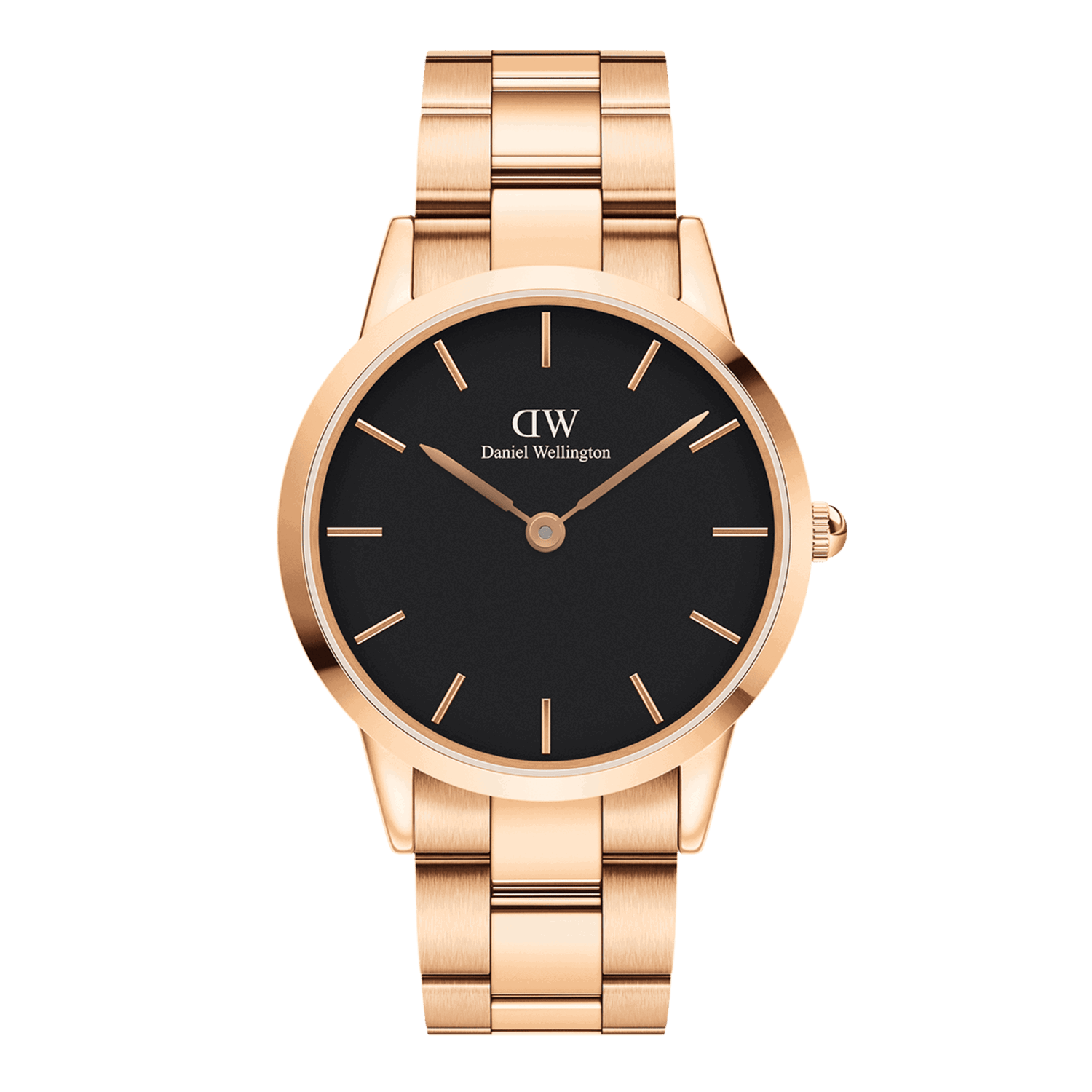 Iconic Link Black Rose Gold_0
