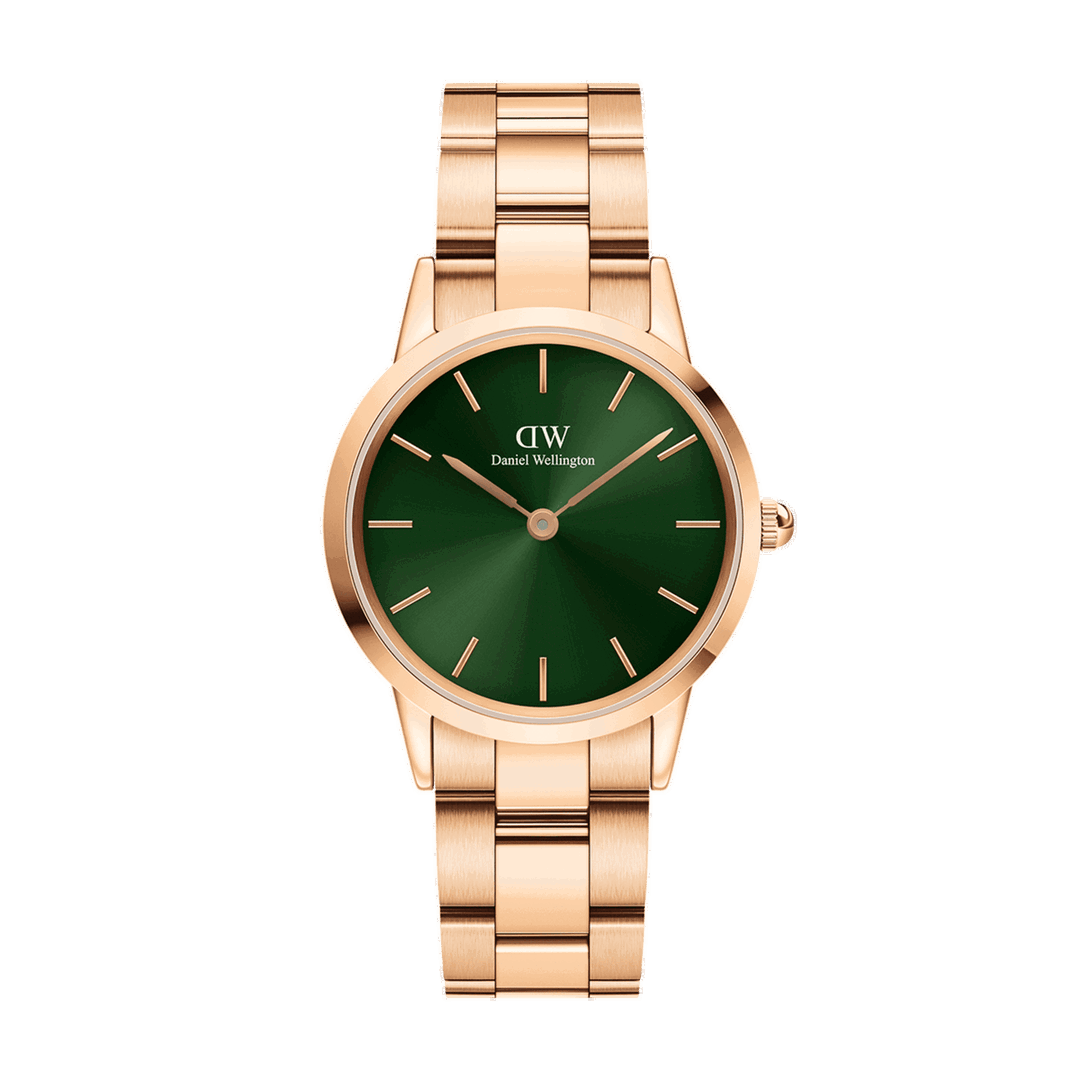 Iconic Link Emerald Green RoseGold