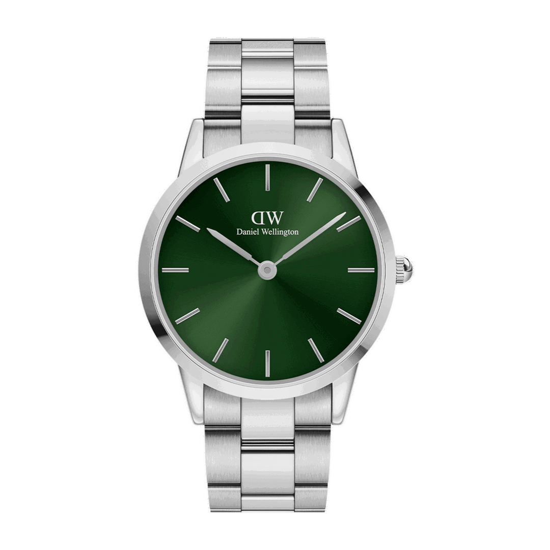 Iconic Link Emerald Green Silver
