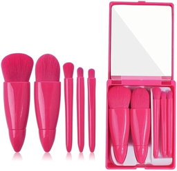 MAKE UP BRUSH SET + MIRROR 