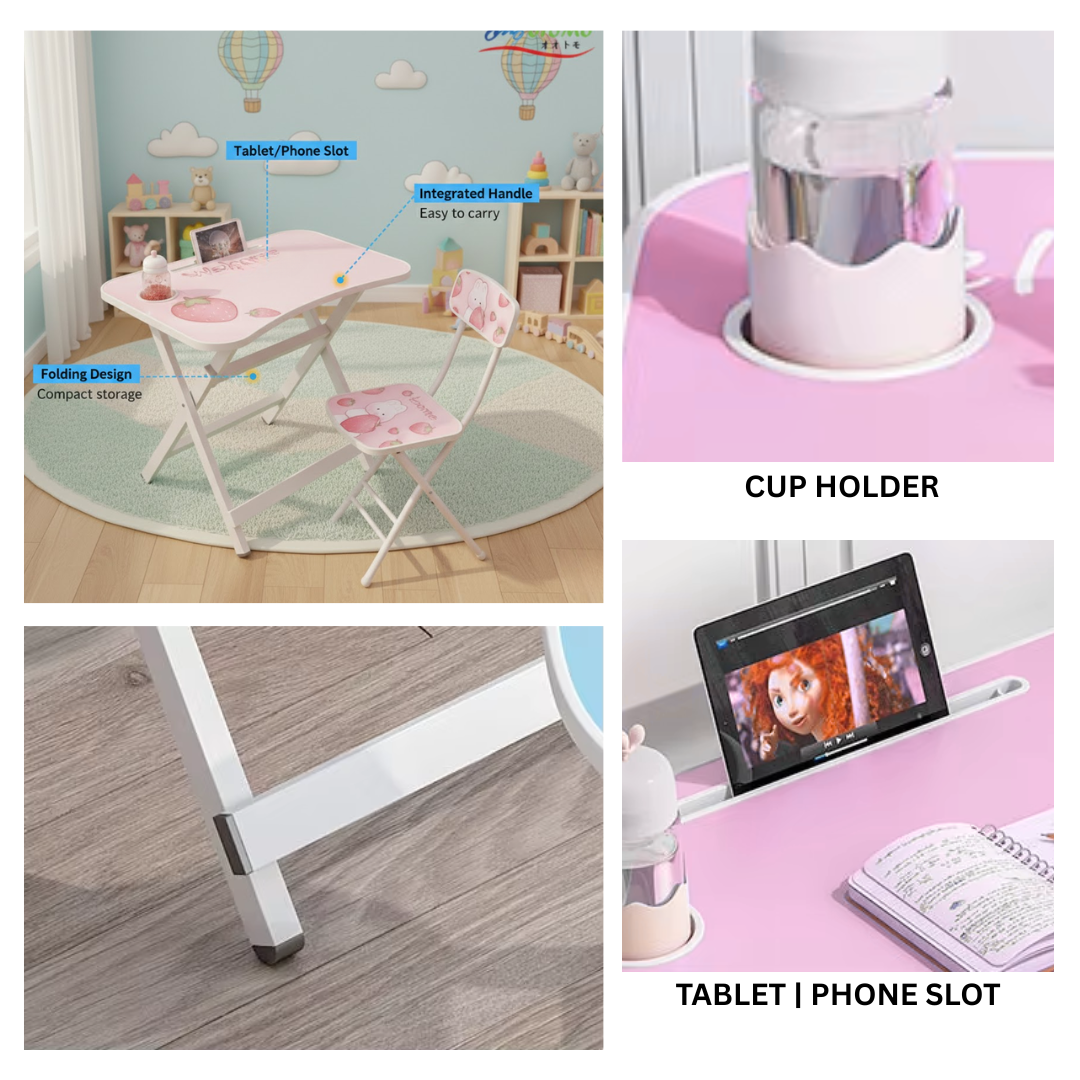KID FOLDING CHAIR TABLE SET_3