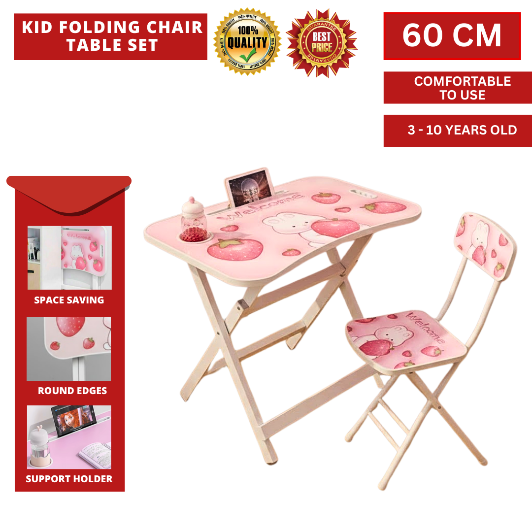 KID FOLDING CHAIR TABLE SET_0