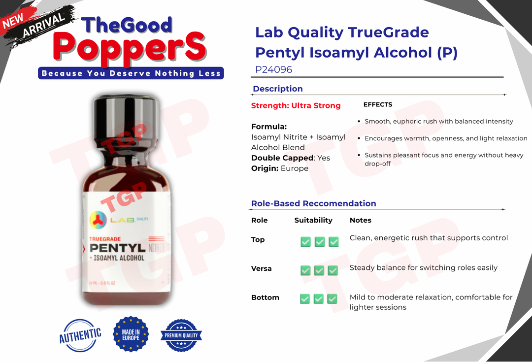 Lab Quality Truegrade Pentyl Isoamyl Alcohol 24ml (P)