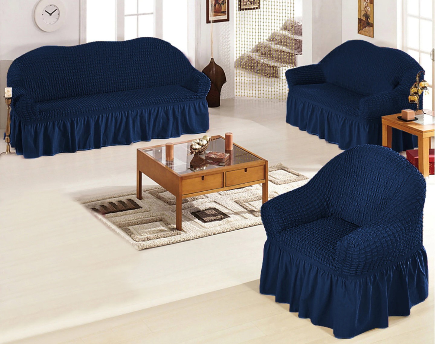 ELASTIC SOFA COVERS (3 + 1 +1 seaters) extreme stretch _1