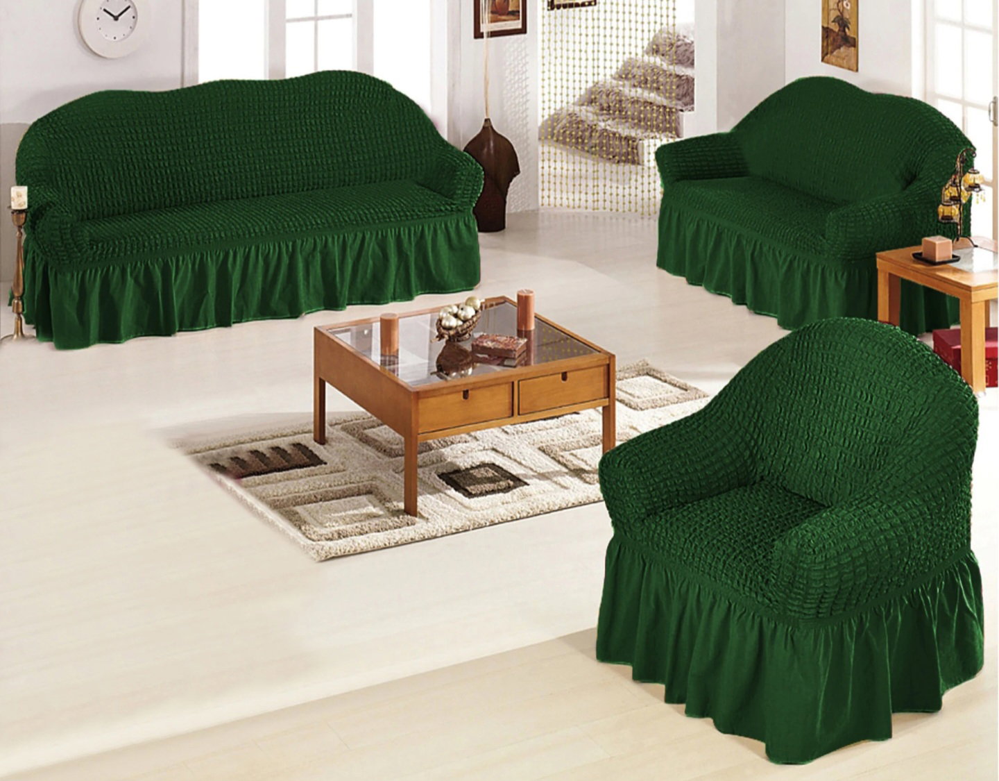 ELASTIC SOFA COVERS (3 + 1 +1 seaters) extreme stretch _3