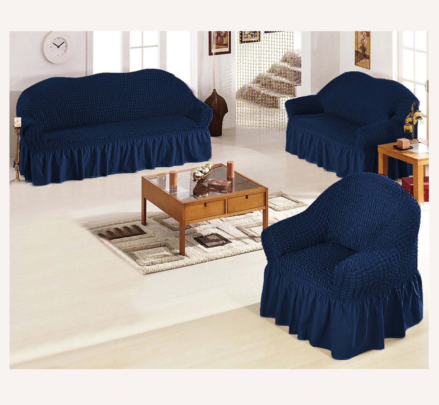 ELASTIC SOFA COVERS (3 + 1 +1 seaters) extreme stretch _10