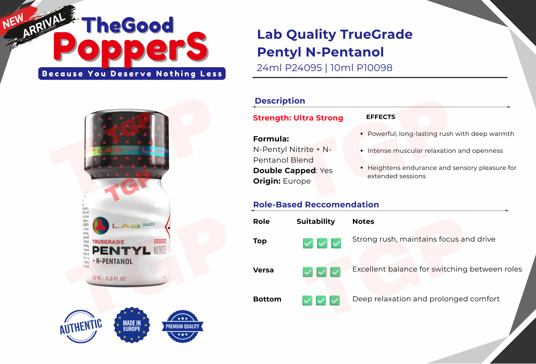 Lab Quality Truegrade Pentyl N-Pentanol 10ml (P)_0