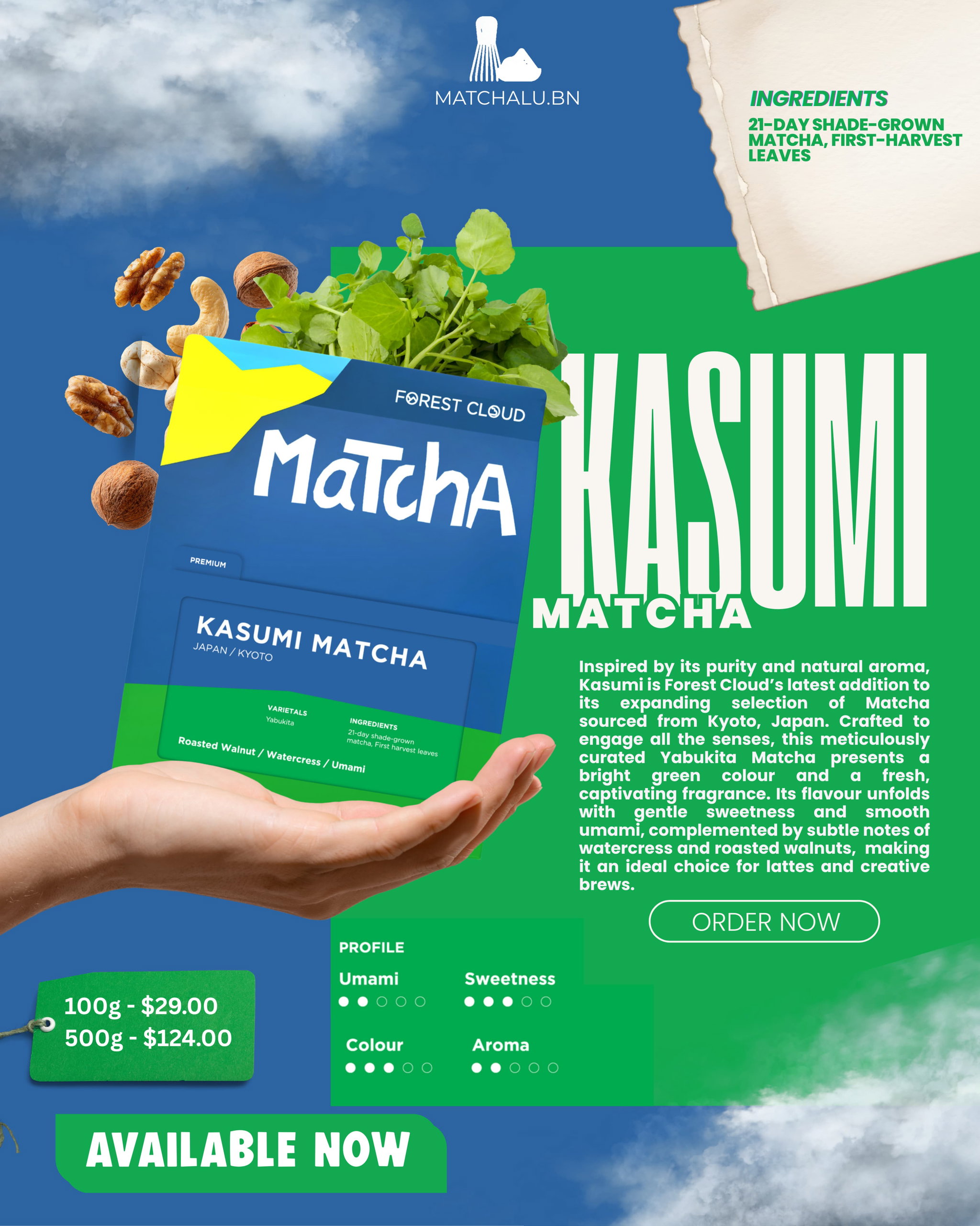 Kasumi Matcha (100g & 500g)_0