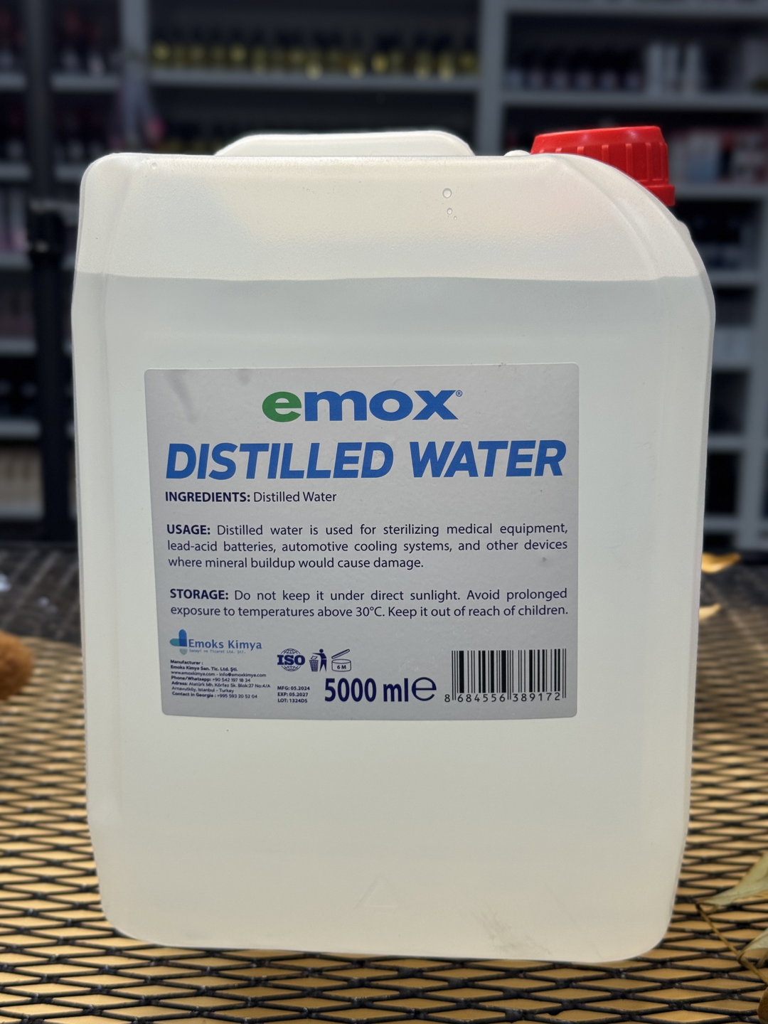 Distilled Water 5L Gallon