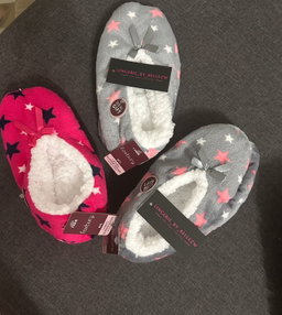Sherpa lined slipper socks  with grip