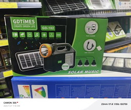 Solar Lighting Kit With 3 LED Bulbs, Radio, Torch & USB Charging