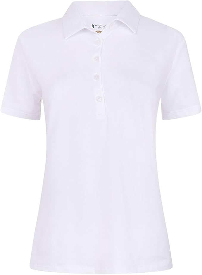 Greg Norman Freedom Micro Pique Polo WHT  DAMA
