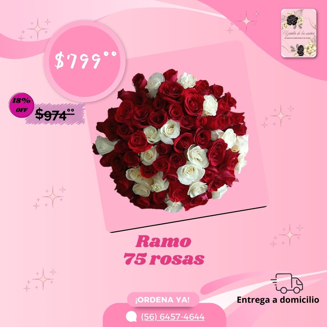 RAMO 75 ROSAS