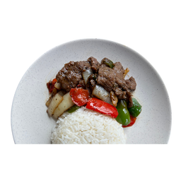 Black Pepper Beef Rice