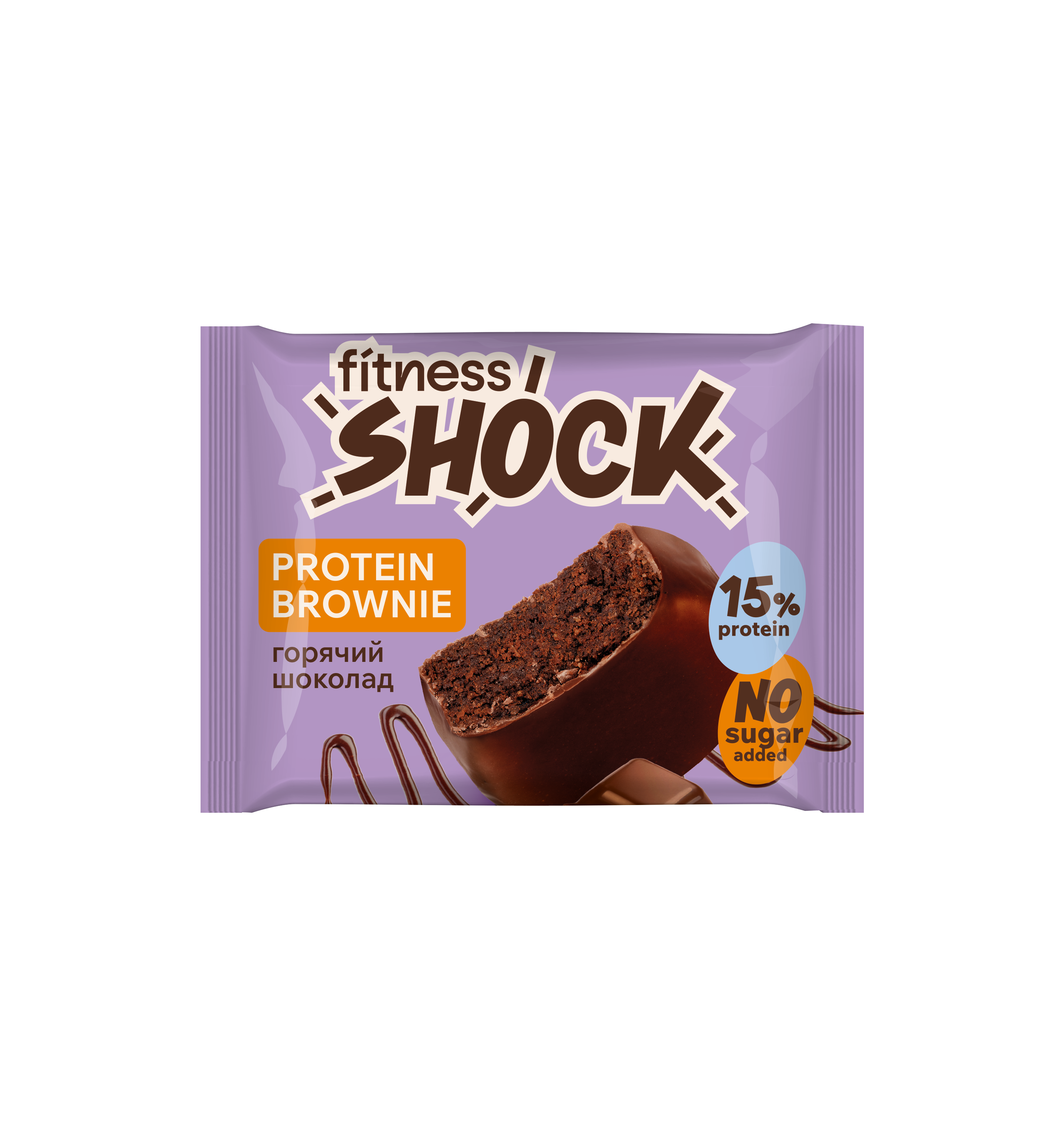 FitnesShock Protein Brownie «Hot Chocolate», 1 piece 
