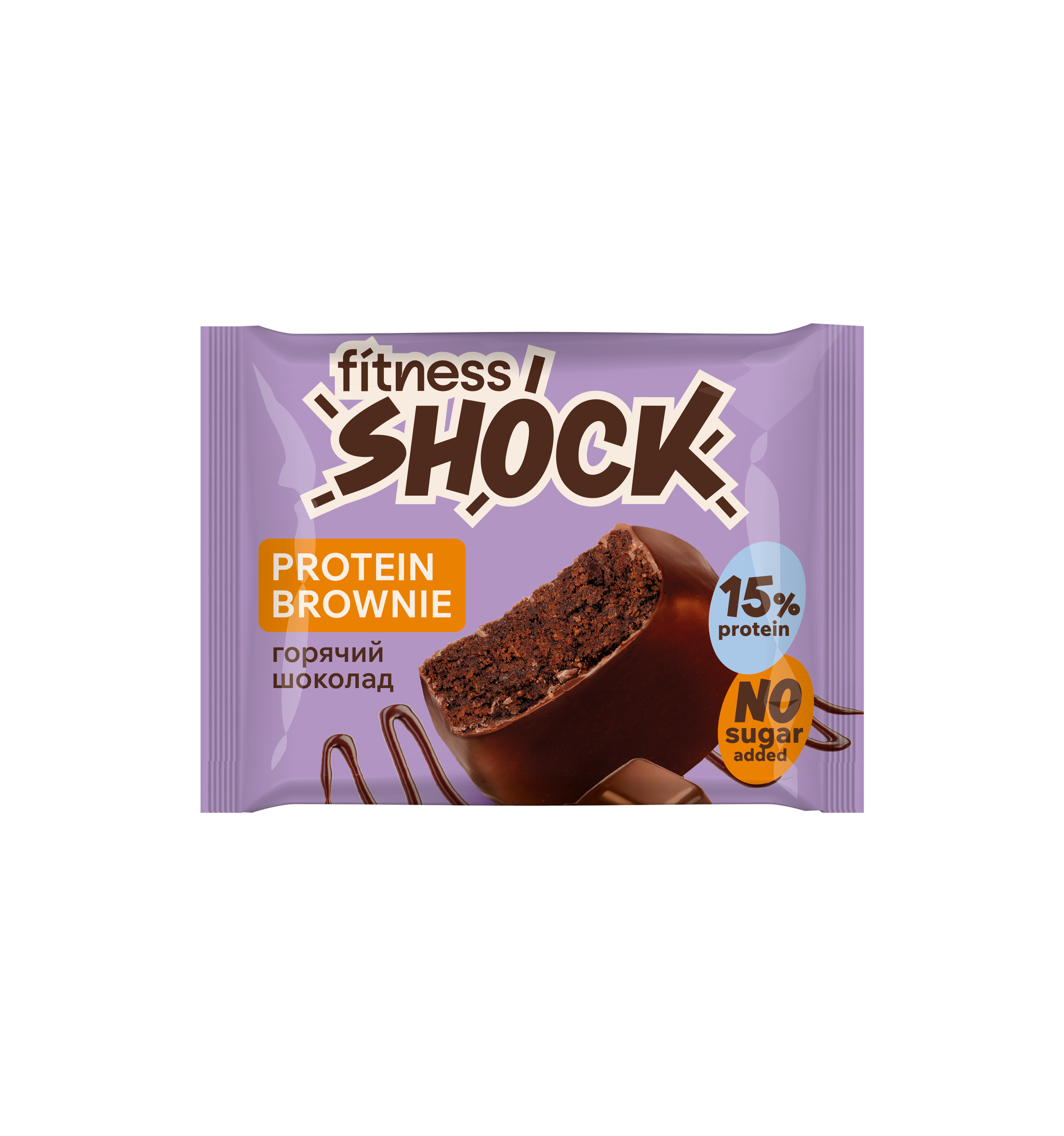 FitnesShock Protein Brownie "Hot Chocolate", 1 box, 12 pieces_1