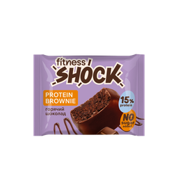 FitnesShock Protein Brownie "Hot Chocolate", 1 box, 12 pieces