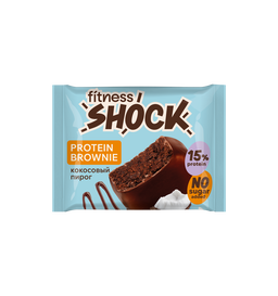 FitnesShock Protein Brownie "Coconut Pie", 1 piece