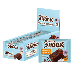 FitnesShock Protein Brownie "Coconut Pie", 1 box, (10 pieces)