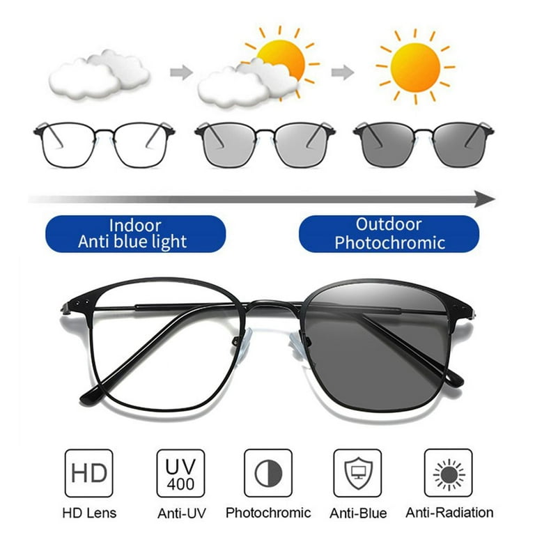Photochromic Glasses (Men) + Protective case _0