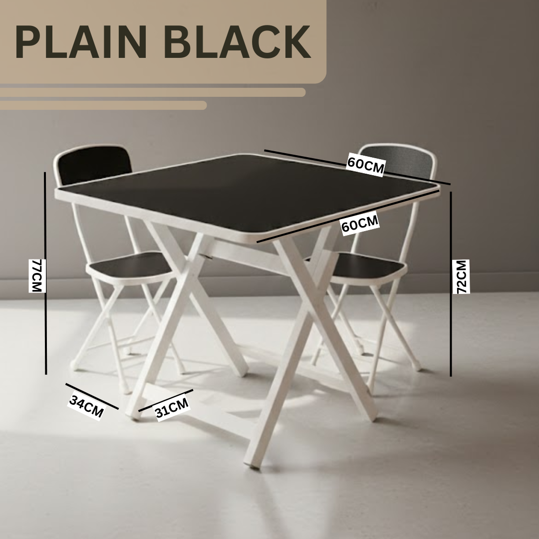 FOLDABLE GARDEN PICNIC TABLE CHAIR SET _8