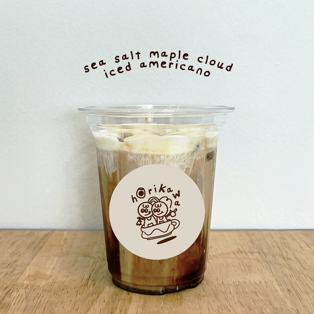 sea salt maple cloud iced americano