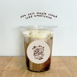 sea salt maple cloud iced americano