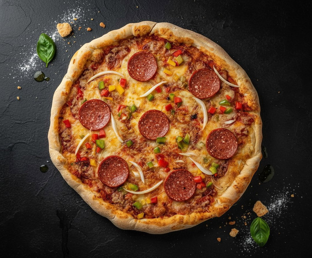 Beef Pepperoni Pizza