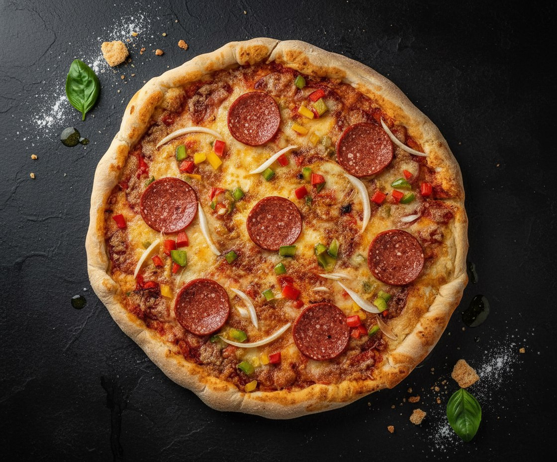 Beef Pepperoni Pizza_0