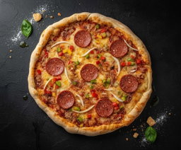 Beef Pepperoni Pizza