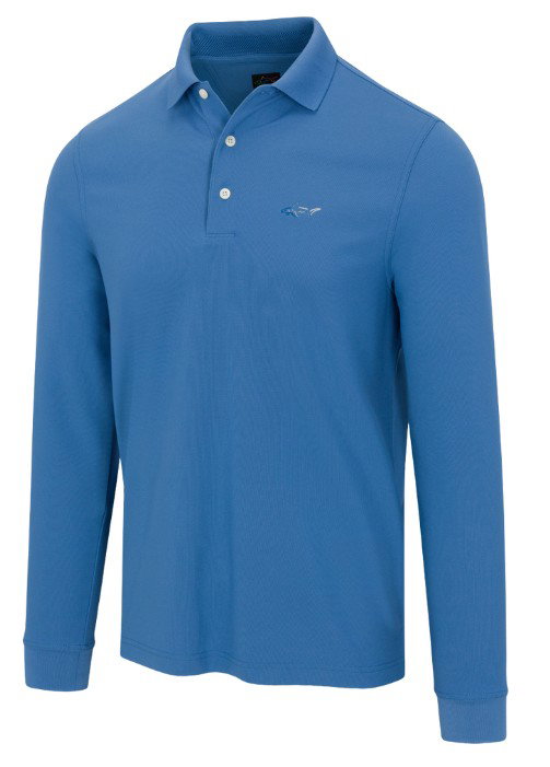 Greg Norman Freedom Micro Pique Polo Manga larga RVSB_0