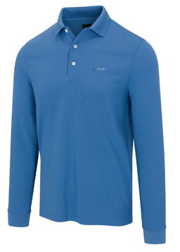 Greg Norman Freedom Micro Pique Polo Manga larga RVSB