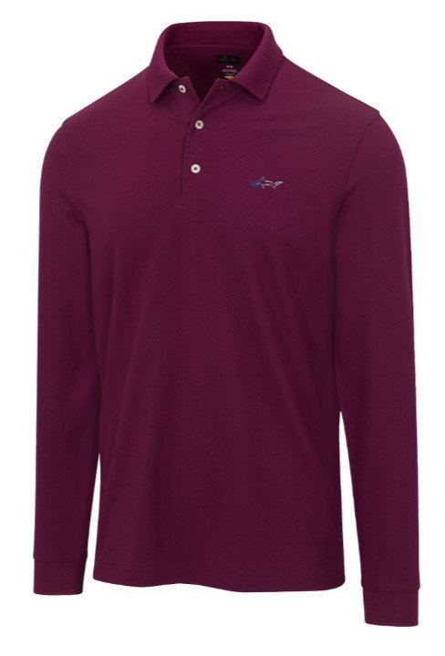 Greg Norman Freedom Micro Pique Polo Manga larga GPWN_0