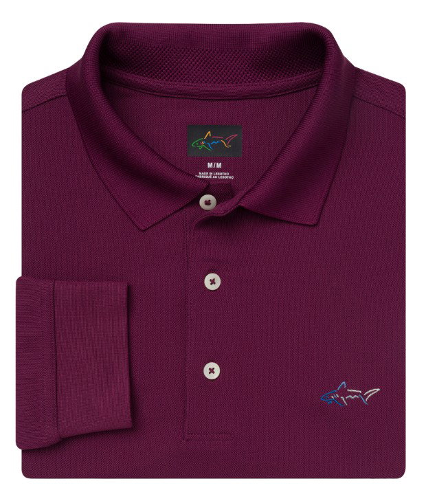 Greg Norman Freedom Micro Pique Polo Manga larga GPWN_2