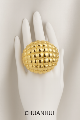 CHUANHUI J139 Luxury Gold Dome Ring