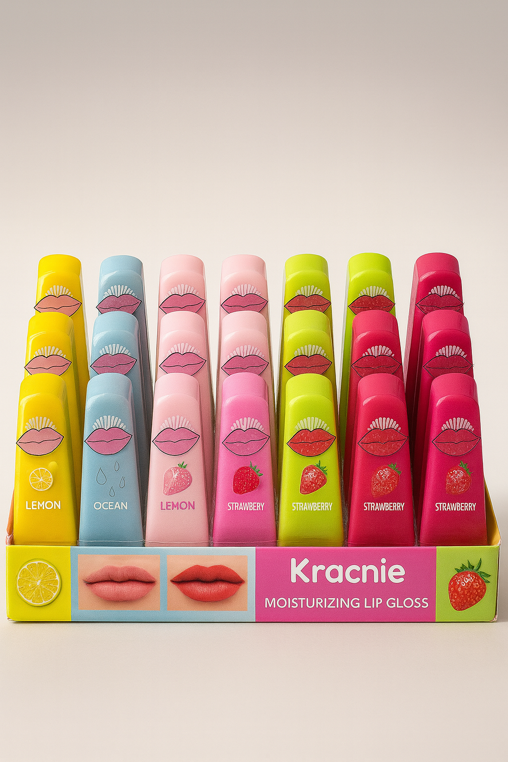 Kracnie Moisturizing Lip Gloss – 24pcs Pack