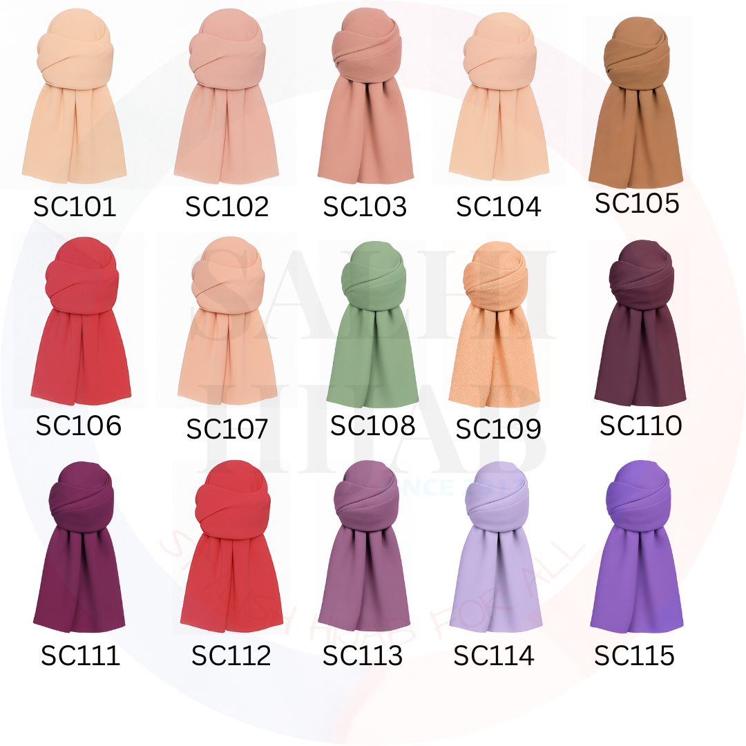 Plain Chiffon Shawl