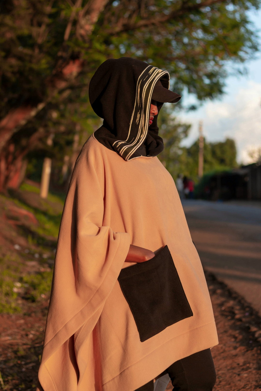 The Safari Poncho - Beige