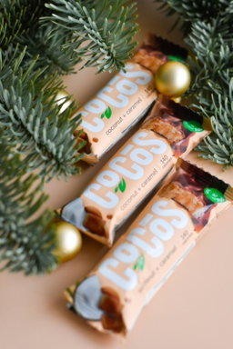 FitnesShock COCOS Glazed Bar "Coconut + Milk Caramel", 1 piece