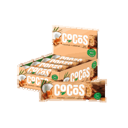 FitnesShock COCOS Glazed Bar "Coconut + Milk Caramel", 1 box (12 pieces)